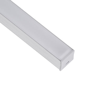 SURFACE-PROFILE 70867-3M Προφίλ Αλουμινίου - Βάση & Ψύκτρα Ταινίας LED με Λευκό Γαλακτερό Κάλυμμα - Επιφανειακή Χρήση - Πατητό Κάλυμμα - Ασημί - 3 Μέτρα - Πακέτο 5 Τεμαχίων - Μ300 x Π2.3 x Υ2cm