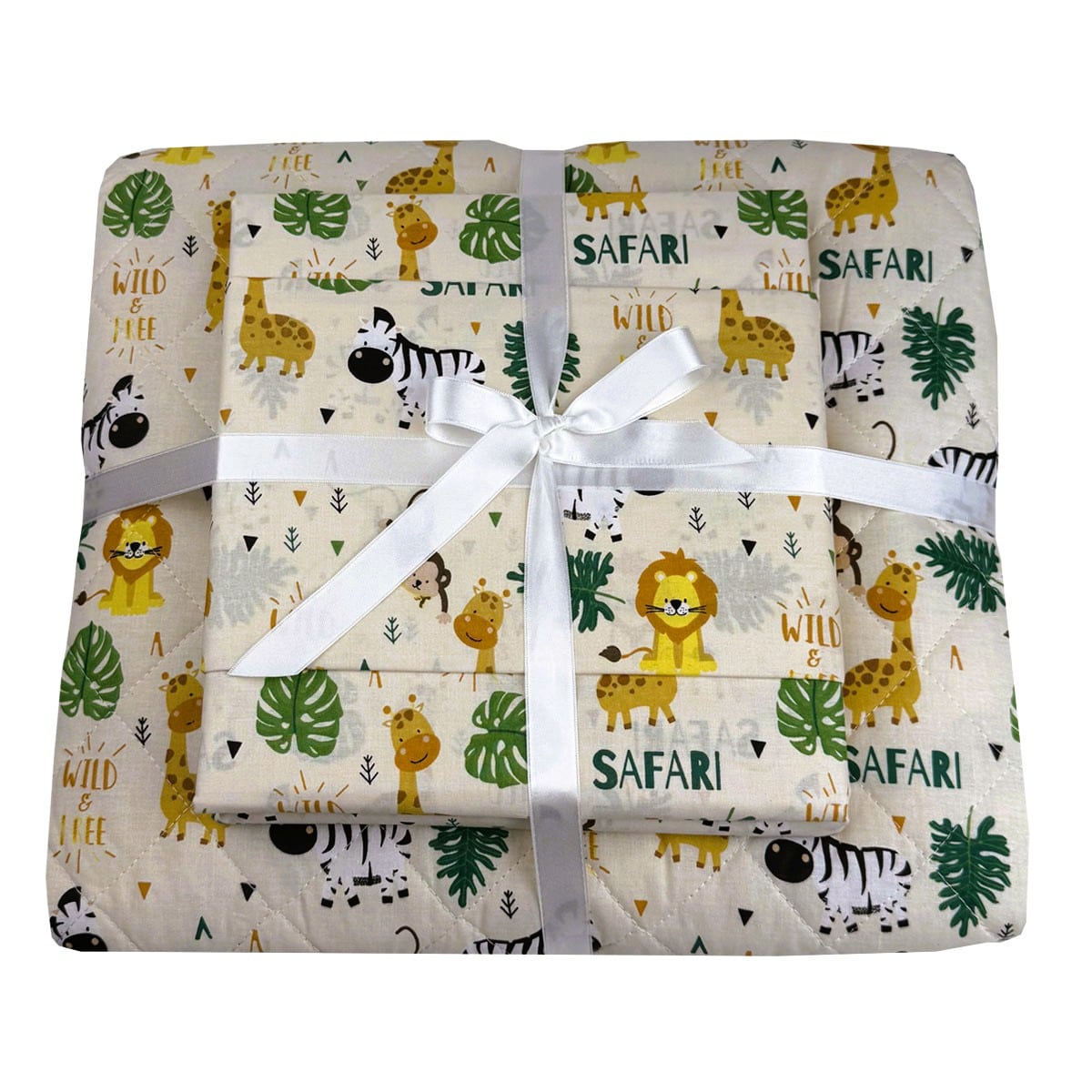 Σετ Παιδικό Κουβερλί με Σεντόνι και Μαξιλαροθήκες Safari & Zoo