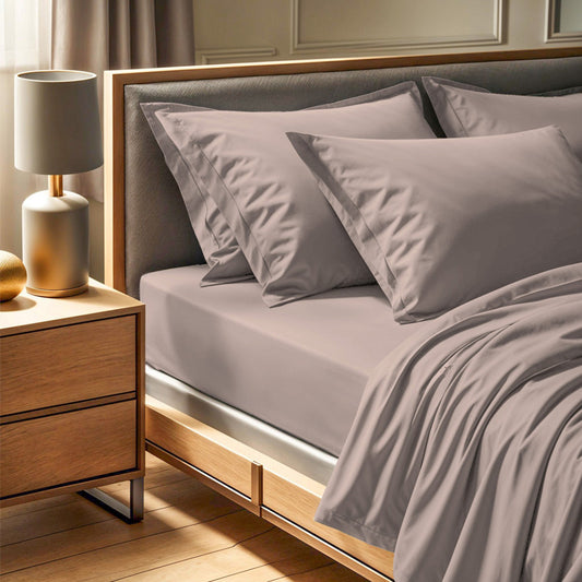 Σεντόνι Tonne Cotton Box Διπλό 240x260εκ Χρώμα Μπεζ