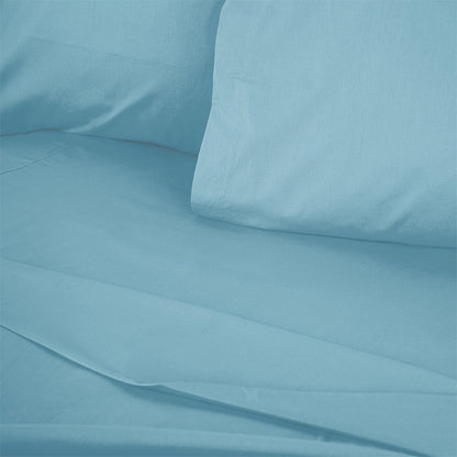 Σεντόνι Tonne Cotton Box Διπλό 240x260εκ Χρώμα Πετρόλ Μπλε