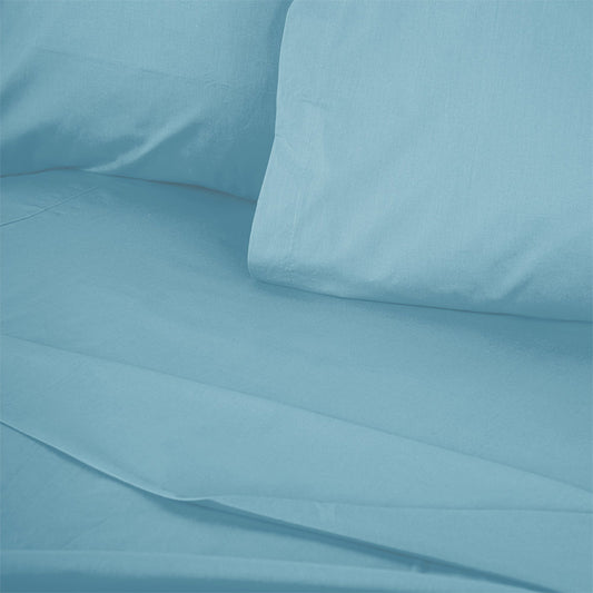 Σεντόνι Tonne Cotton Box Διπλό 240x260εκ Χρώμα Πετρόλ Μπλε