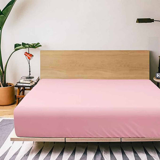 Σεντόνι με Λάστιχο 160x200+40εκ Dusty Rose