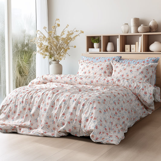 Σετ Πάπλωμα Υπέρδιπλο Art 12218 Chloe 100% Βαμβακοσατέν 300tc 220x240εκ Μπεζ