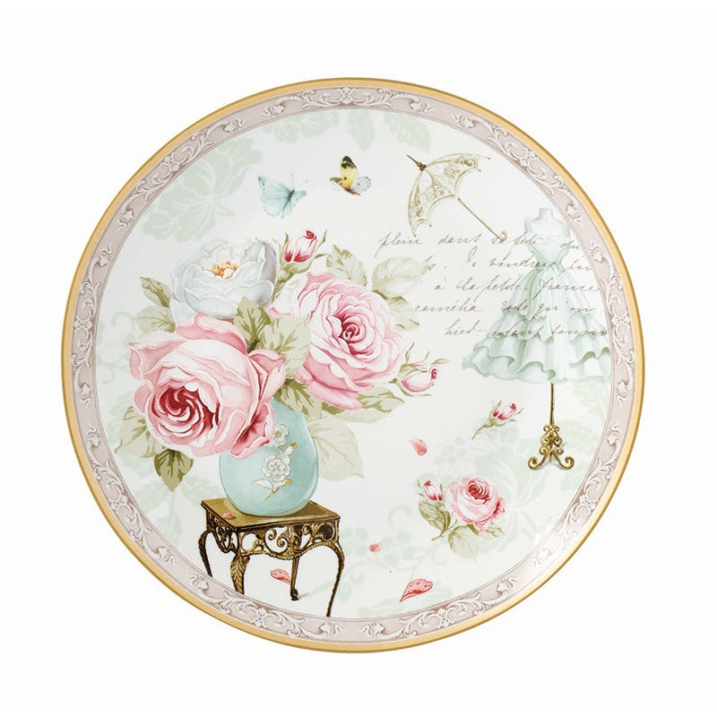 Σετ Πάστας Πορσελάνης 6 Τεμ Floral Paris Roses