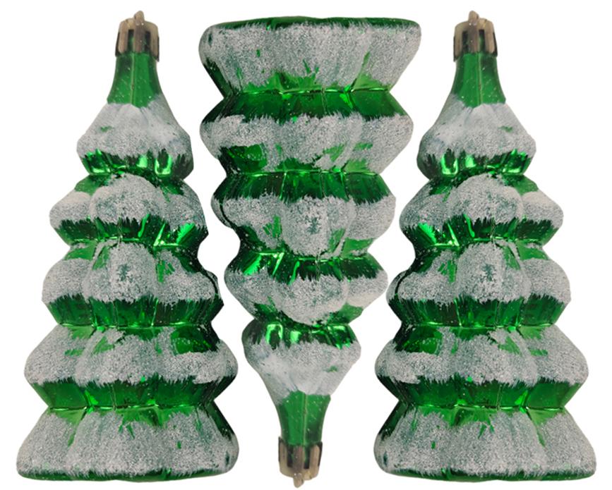 Σετ Πλαστικά Στολίδια Mini Tree 3 Τεμάχια 6x6x12