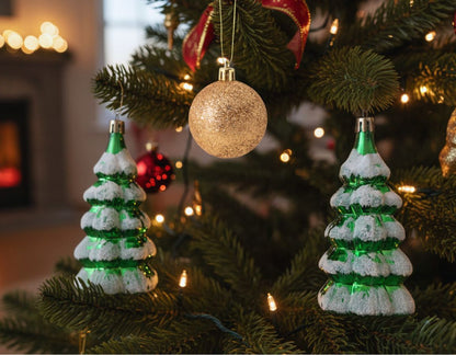 Σετ Πλαστικά Στολίδια Mini Tree 3 Τεμάχια 6x6x12