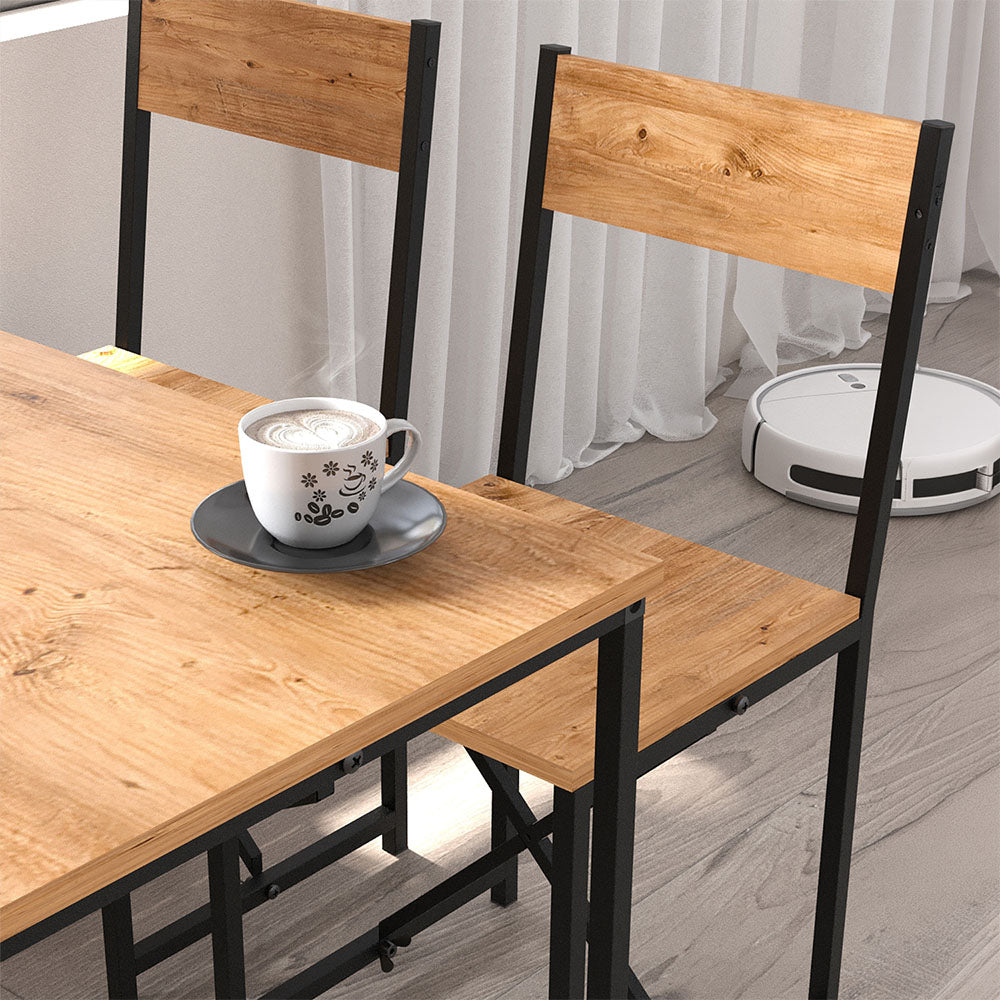 Σετ Τραπεζαρία 5 Τμχ Maysa Χρώμα Pine Oak 120x52,7x71,8
