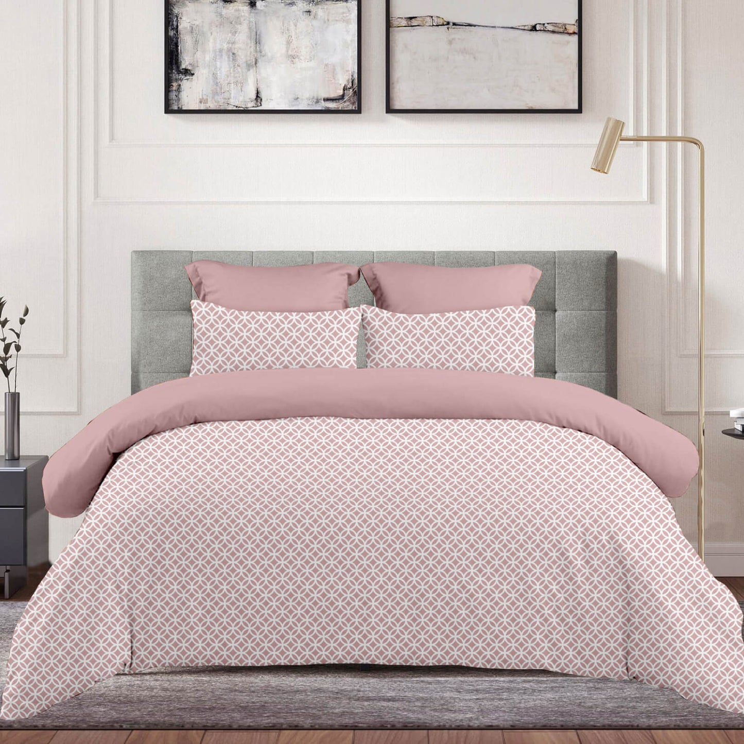 Σεντόνι με Λάστιχο 160x200+30εκ Sienna Dusty Rose