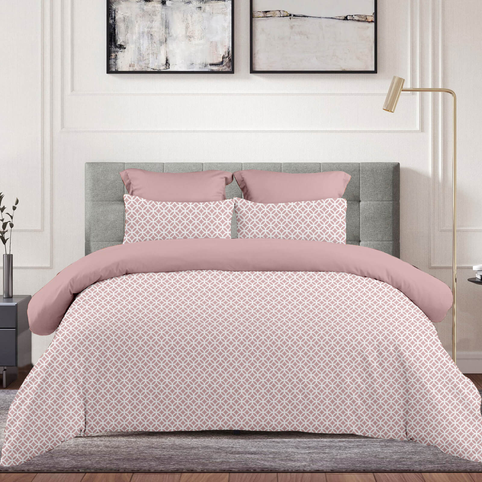 Σεντόνι με Λάστιχο 160x200+30εκ Sienna Dusty Rose