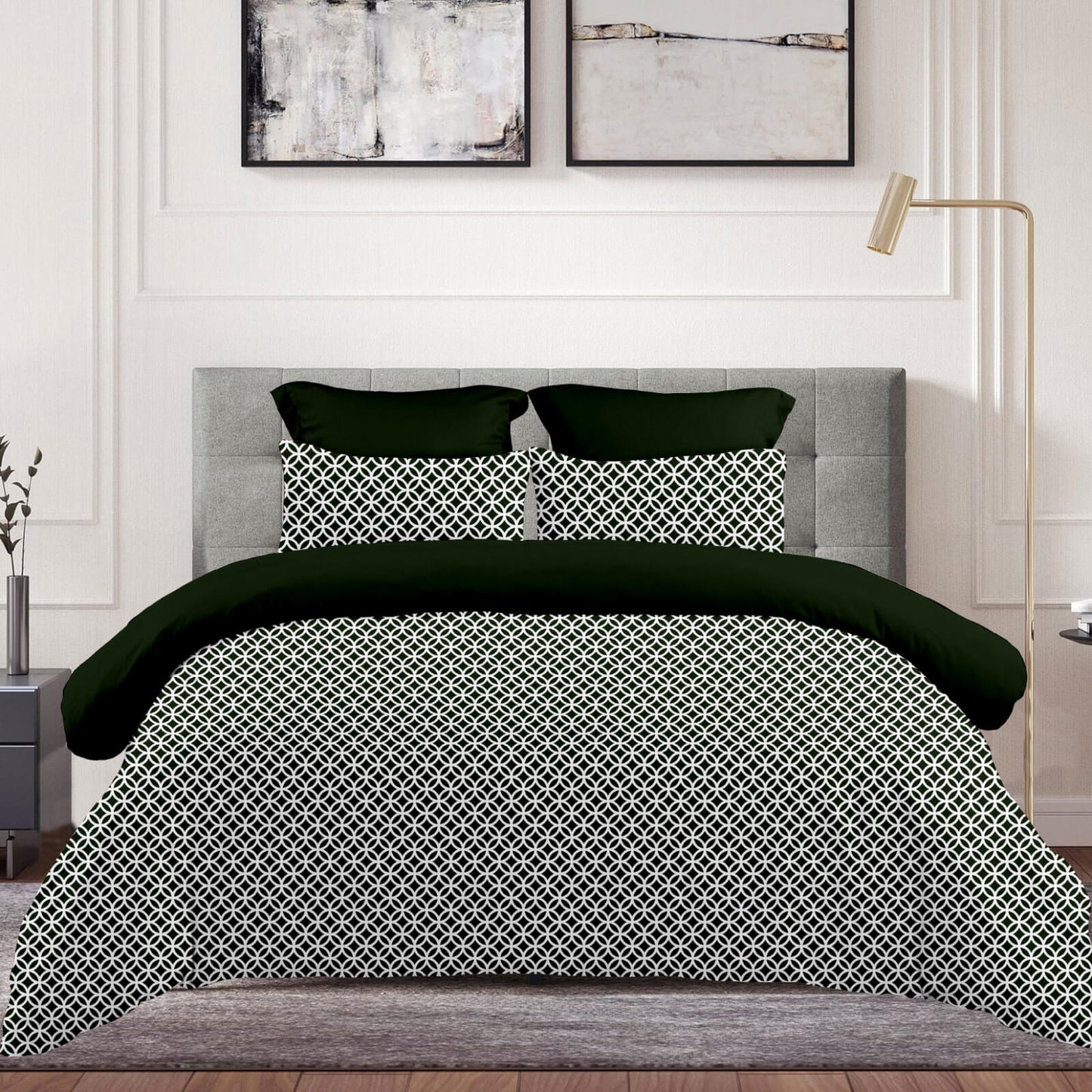 Σετ Σεντόνια 2x(2,45x2,60εκ) + 2x(52x72εκ) Sienna Green