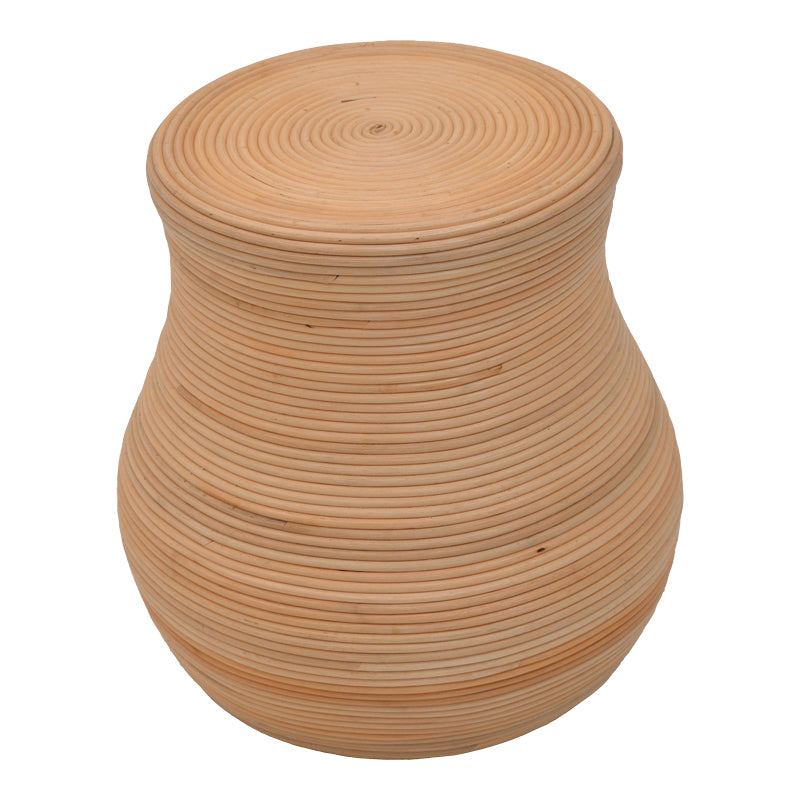 Σκαμπό Bulaten Rattan σε Φυσική Απόχρωση Φ45x45