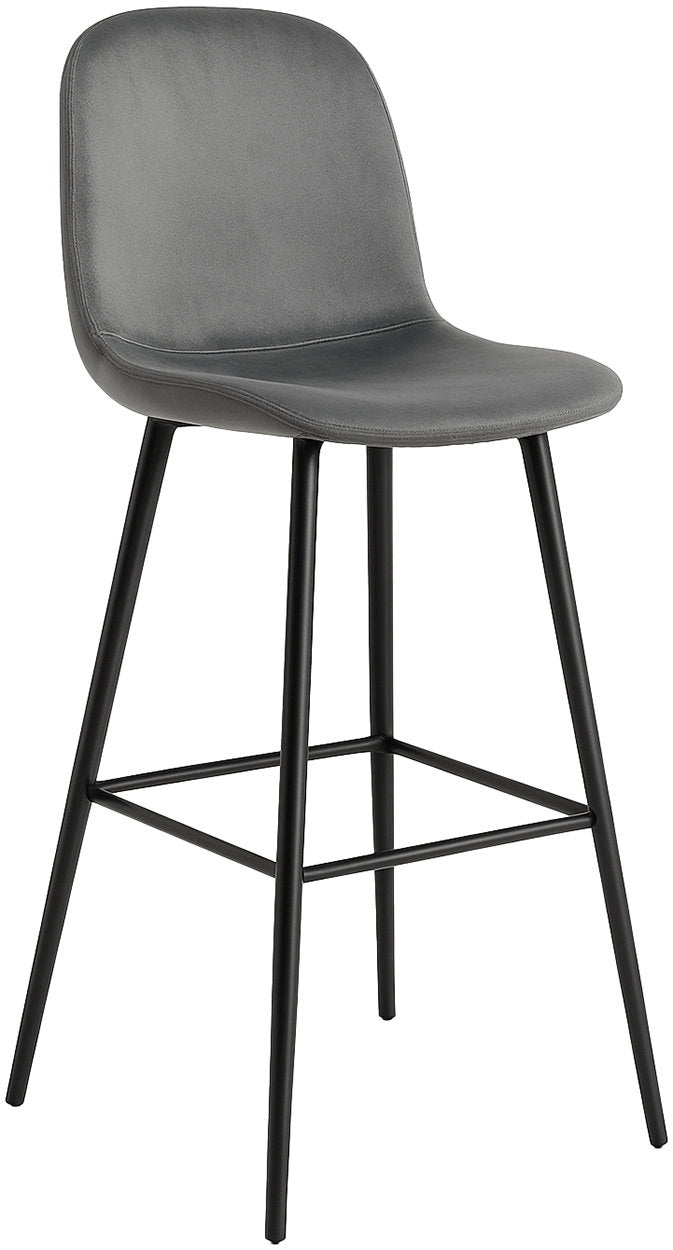 Σκαμπό Μπαρ Farenor Γκρι 55x46x105