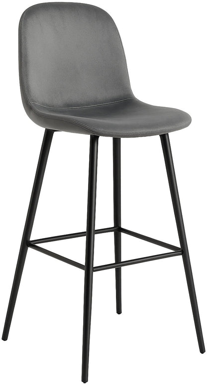 Σκαμπό Μπαρ Farenor Γκρι 55x46x105