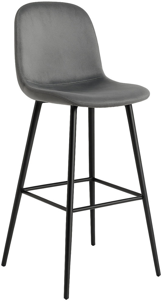 Σκαμπό Μπαρ Farenor Γκρι 55x46x105