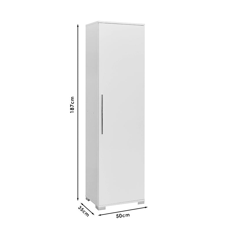 Στήλη Diamond Λευκό Gloss 50x35x187