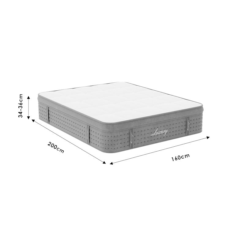 Στρώμα Luxury Pocket Spring+Gel Memory Foam+Latex 34-36εκ 160x200εκ