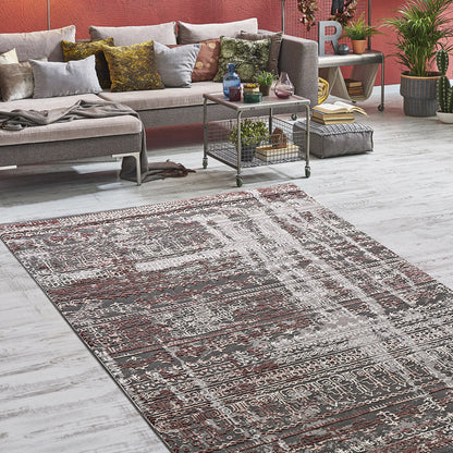 Χαλί Stylish Art 9425 160x230εκ Γκρι-Ροζ