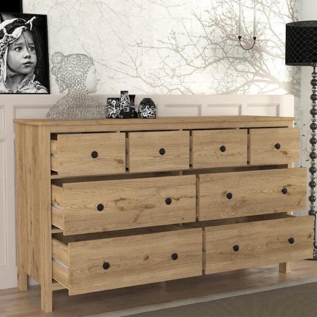 Συρταριέρα - Μπουφές Sabina Χρώμα Sepet Oak 160x50x96