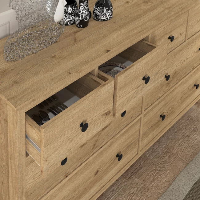 Συρταριέρα - Μπουφές Sabina Χρώμα Sepet Oak 160x50x96