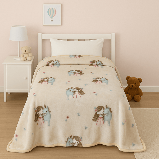 Παιδική Κουβέρτα Βελουτέ Μονή Sweet Girl