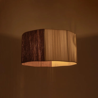 TAG 205-0060 Boho Κρεμαστό Φωτιστικό Οροφής με Ντουί 1 x E27 AC 220-240V IP20 - Μπεζ & Καφέ - M60 x Π60 x 35