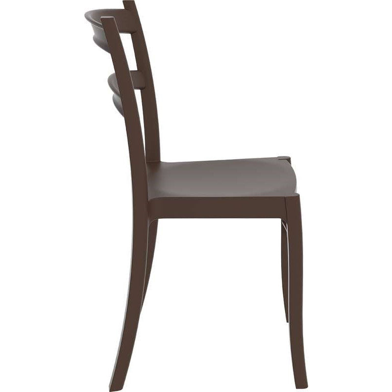 TIFFANY DARK BROWN ΚΑΡΕΚΛΑ ΠΟΛ/ΝΙΟΥ 45x51x85