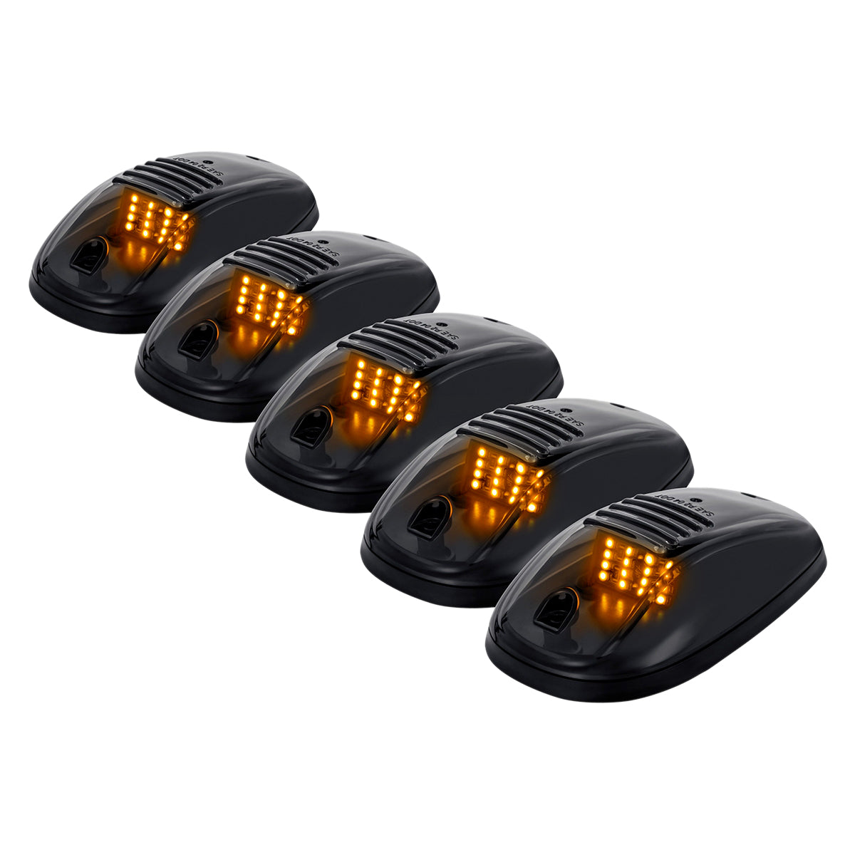 TRAK 85303 Φώτα Όγκου Οχημάτων LED 12W 600lm 90° DC 12V Αδιάβροχο IP65 Πορτοκαλί 2200Κ - Μ14 x Π8.4 x Υ3.5 - Πακέτο 5 Τεμαχίων