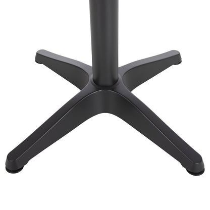 ΤΡΑΠΕΖΙ ΑΛΟΥΜΙΝΙΟΥ ΣΤΡΟΓΓΥΛΟ ALEXA ΑΝΘΡΑΚΙ POLYWOOD TOP ΦΥΣΙΚΟ Φ60x73