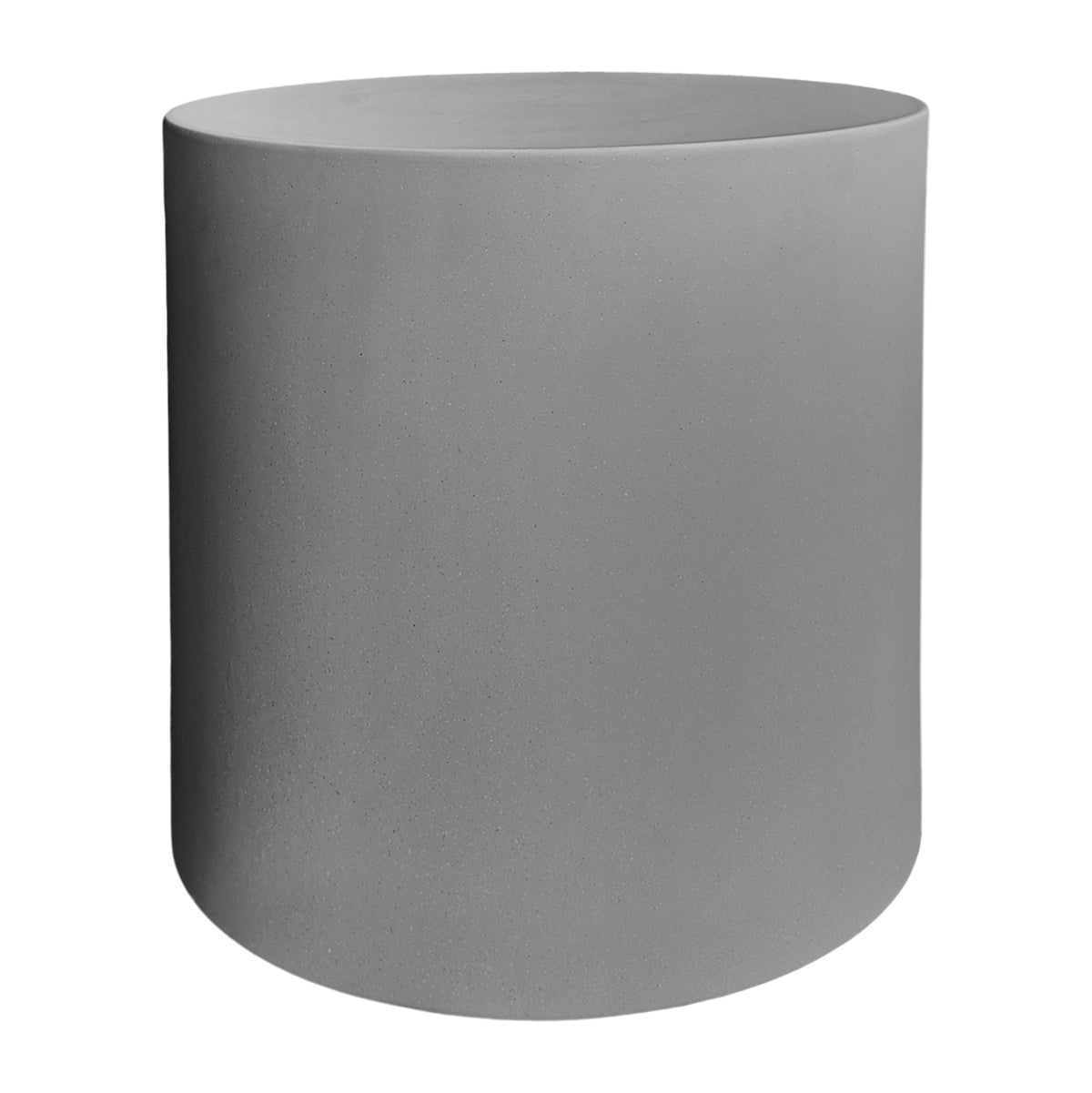 ΤΡΑΠΕΖΙ ΒΟΗΘΗΤΙΚΟ FIBER CEMENT ΣΤΡΟΓΓΥΛΟ KYOKO ΓΚΡΙ Φ40x43