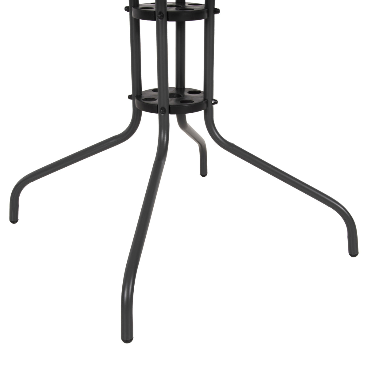 ΤΡΑΠΕΖΙ ΕΞΩΤ. ΧΩΡΟΥ FIGO ΜΕΤΑΛΛΟ ΓΚΡΙ ΓΥΑΛΙΝΗ ΕΠΙΦΑΝΕΙΑ 80x80x71