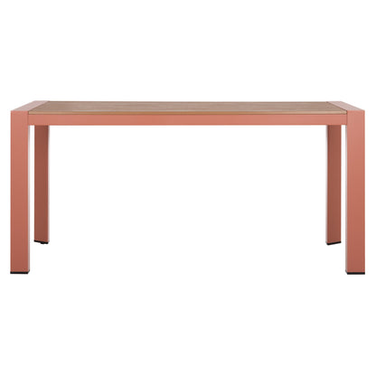 ΤΡΑΠΕΖΙ ΕΞΩΤ. ΧΩΡΟΥ GOYA ΑΛΟΥΜΙΝΙΟ ΣE TERRACOTTA & POLYWOOD 160x80x75