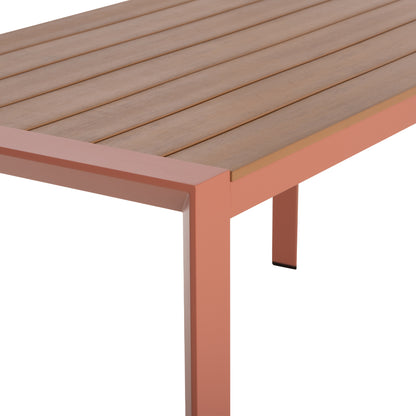 ΤΡΑΠΕΖΙ ΕΞΩΤ. ΧΩΡΟΥ GOYA ΑΛΟΥΜΙΝΙΟ ΣE TERRACOTTA & POLYWOOD 160x80x75