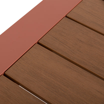 ΤΡΑΠΕΖΙ ΕΞΩΤ. ΧΩΡΟΥ GOYA ΑΛΟΥΜΙΝΙΟ ΣE TERRACOTTA & POLYWOOD 160x80x75
