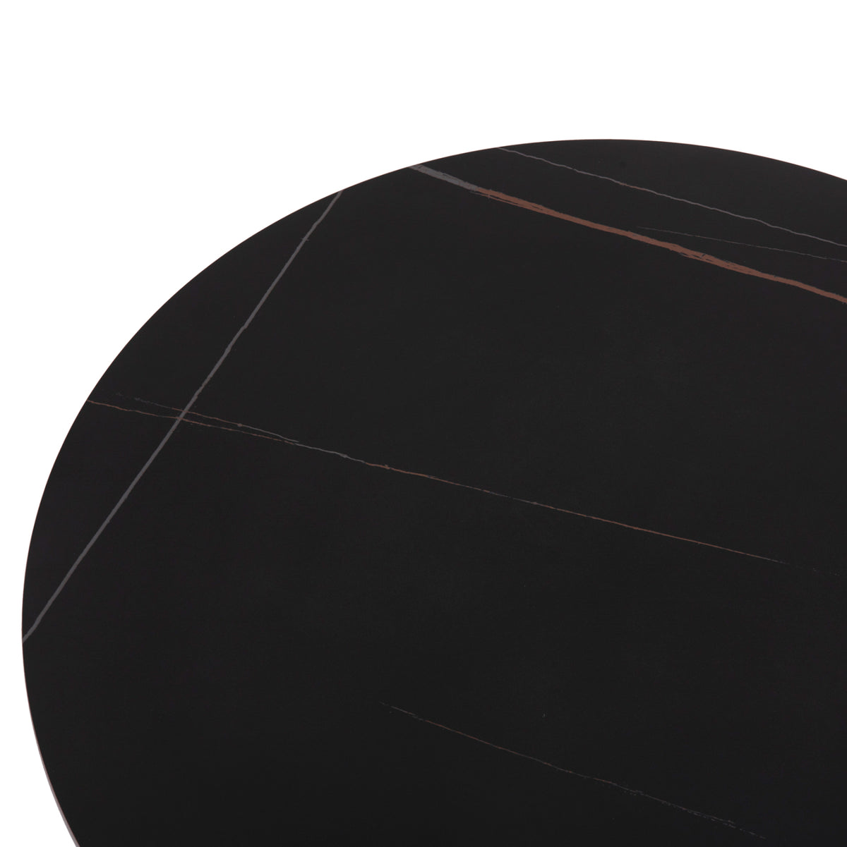 ΤΡΑΠΕΖΙ ΣΑΛΟΝΙΟΥ DUNCAN ΚΕΡΑΜΙΚΟ TOP MDF ΒΑΣΗ ΜΑΥΡΟ Φ80x41