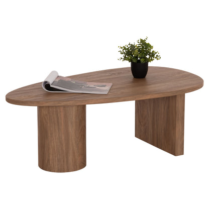 ΤΡΑΠΕΖΙ ΣΑΛΟΝΙΟΥ ΟΒΑΛ ALPER MDF ΣΕ SONAMA ΧΡΩΜΑ 110x60x40