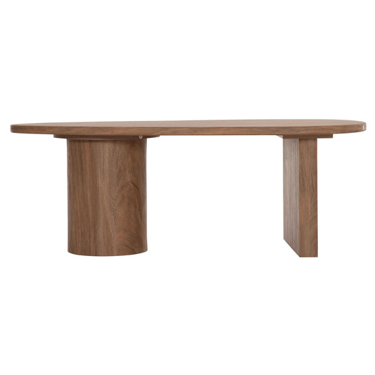 ΤΡΑΠΕΖΙ ΣΑΛΟΝΙΟΥ ΟΒΑΛ ALPER MDF ΣΕ SONAMA ΧΡΩΜΑ 110x60x40