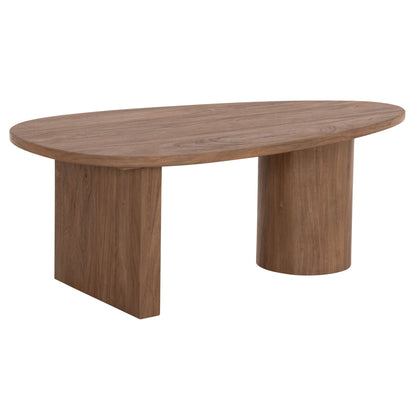 ΤΡΑΠΕΖΙ ΣΑΛΟΝΙΟΥ ΟΒΑΛ ALPER MDF ΣΕ SONAMA ΧΡΩΜΑ 110x60x40