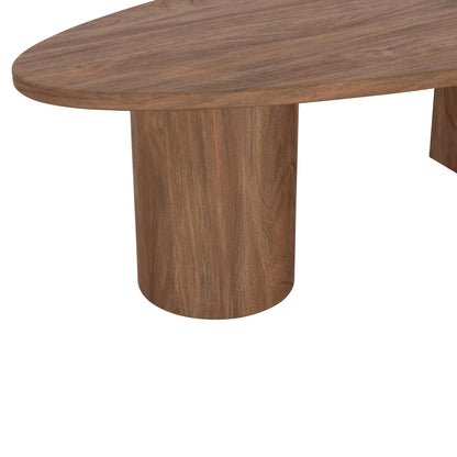 ΤΡΑΠΕΖΙ ΣΑΛΟΝΙΟΥ ΟΒΑΛ ALPER MDF ΣΕ SONAMA ΧΡΩΜΑ 110x60x40