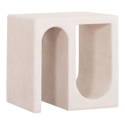 ΤΡΑΠΕΖΙ ΣΑΛΟΝΙΟΥ SANTORINI MDF ΣΕ ΥΠΟΛΕΥΚΟ ΧΡΩΜΑ 48x38x48,5