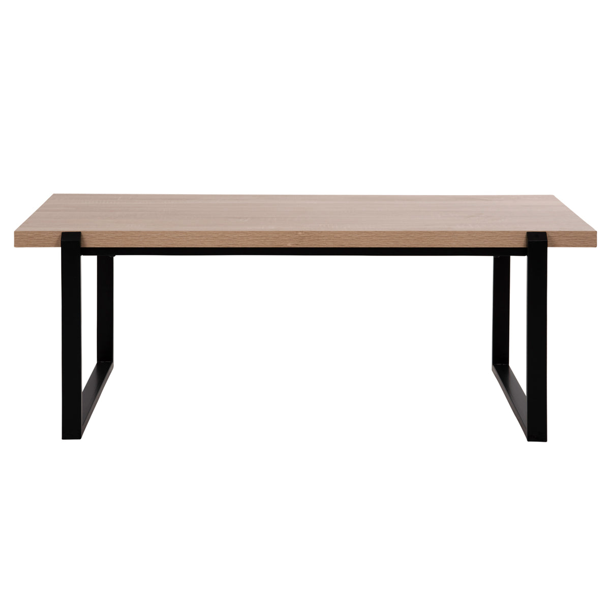 ΤΡΑΠΕΖΙ ΣΑΛΟΝΙΟΥ SHABEN MDF SONOMA ΜΑΥΡΗ ΜΕΤΑΛΛΙΚΗ ΒΑΣΗ 120x60x46