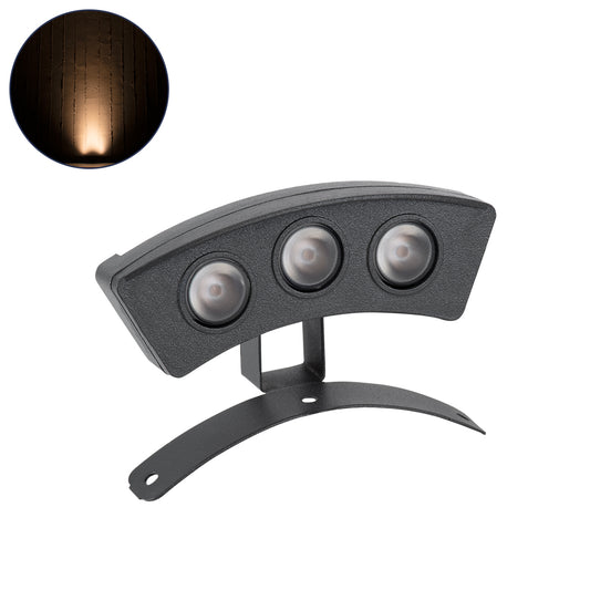 TREELIGHT-PLANTE 90514 Κυρτή Μπάρα Φωτισμού Wall Washer για Φυτά - Δέντρα LED 3W 315lm 15° DC 24V Αδιάβροχο IP65 Πορτοκαλί 2200K Dimmable - Γκρι Ανθρακί - Μ11 x Π3 x Υ8