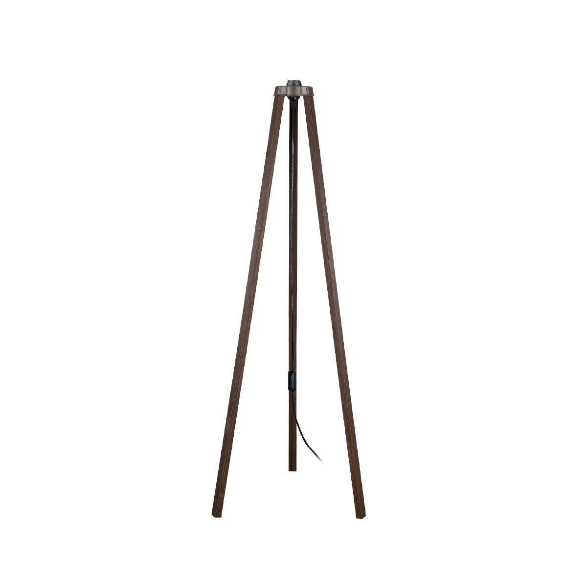 TRIPOD 203-0257 Μοντέρνο Επιδαπέδιο Φωτιστικό Μονόφωτο 1 x E27 IP20 Καφέ Ξύλο - Μ38 x Π38 x Υ120