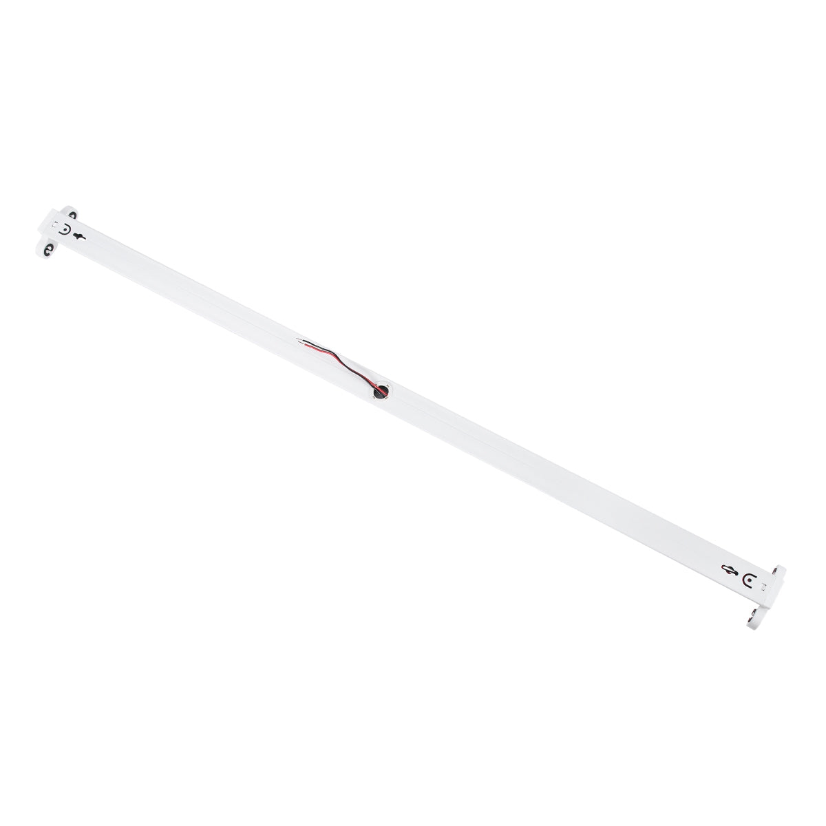 TUBATO 60152 Μεταλλικό Σκαφάκι για 2 x Λάμπες 90CM T8 G13 LED AC 220-240V IP20 Μ90 x Π7.2 x Υ4cm
