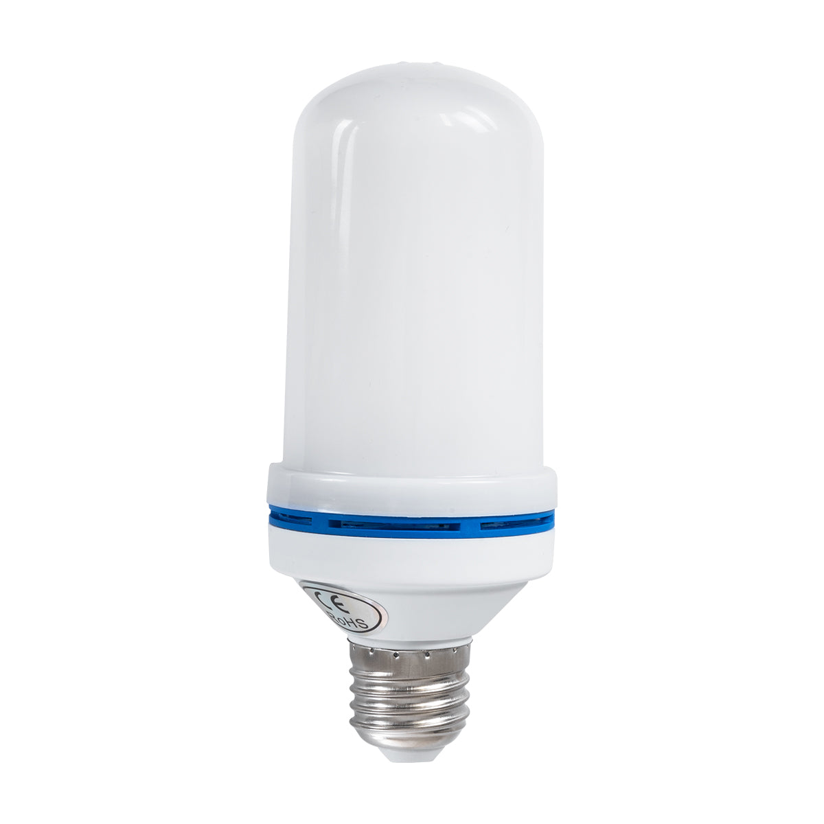 TUBATO 76075 Λάμπα E27 LED 9W 350lm 260° AC 220-240V IP20 Πορτοκαλί 1800K με Εφέ Φλόγας & Αναστροφή - Λευκό Γαλακτερό - Μ6 x Π6 x Υ15