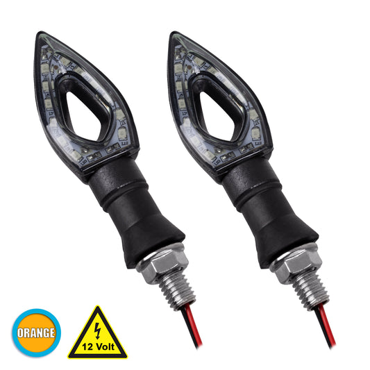 TURNLIGHT 81752 Φλας Μοτοσυκλέτας LED 2.5W/5W 150lm/300lm 120° DC 12V Αδιάβροχο IP65 Πορτοκαλί - Μ11.1 x Π3 x Υ2.1