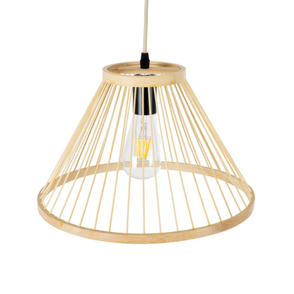TYGEE 01930 Boho Κρεμαστό Φωτιστικό Οροφής με Ντουί 1 x E27 AC 220-240V IP20 - Μπεζ - Μ35 x Π35 x Υ22
