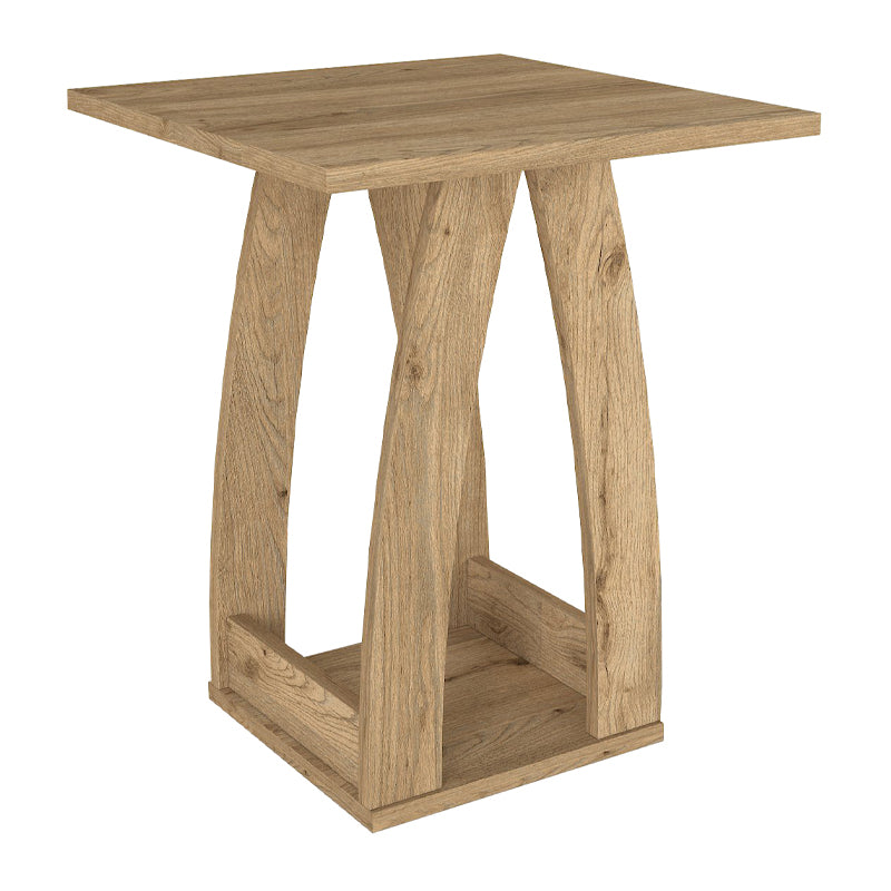 Τραπεζάκι Βοηθητικό - Κομοδίνο Deros Χρώμα Sepet Oak 45x45x56