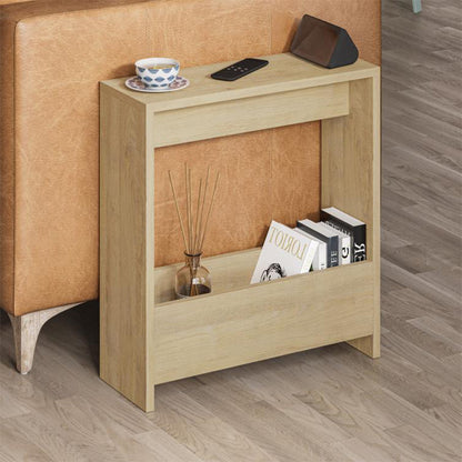Τραπεζάκι Βοηθητικό Simpi Χρώμα Sapphire Oak 55x20x60