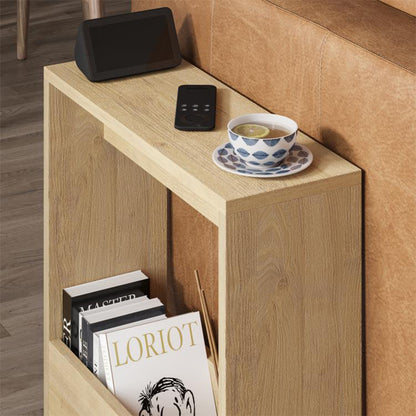 Τραπεζάκι Βοηθητικό Simpi Χρώμα Sapphire Oak 55x20x60