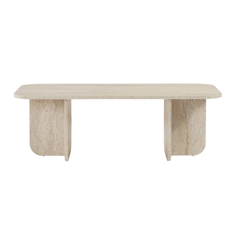 Τραπεζάκι Σαλονιού Becaj Χρώμα Travertine 120x60x41,4